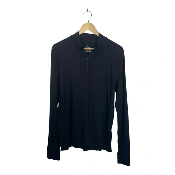 Fabletics Men’s The Training Day Quarter Zip in Black Size L - Picture 5 of 12